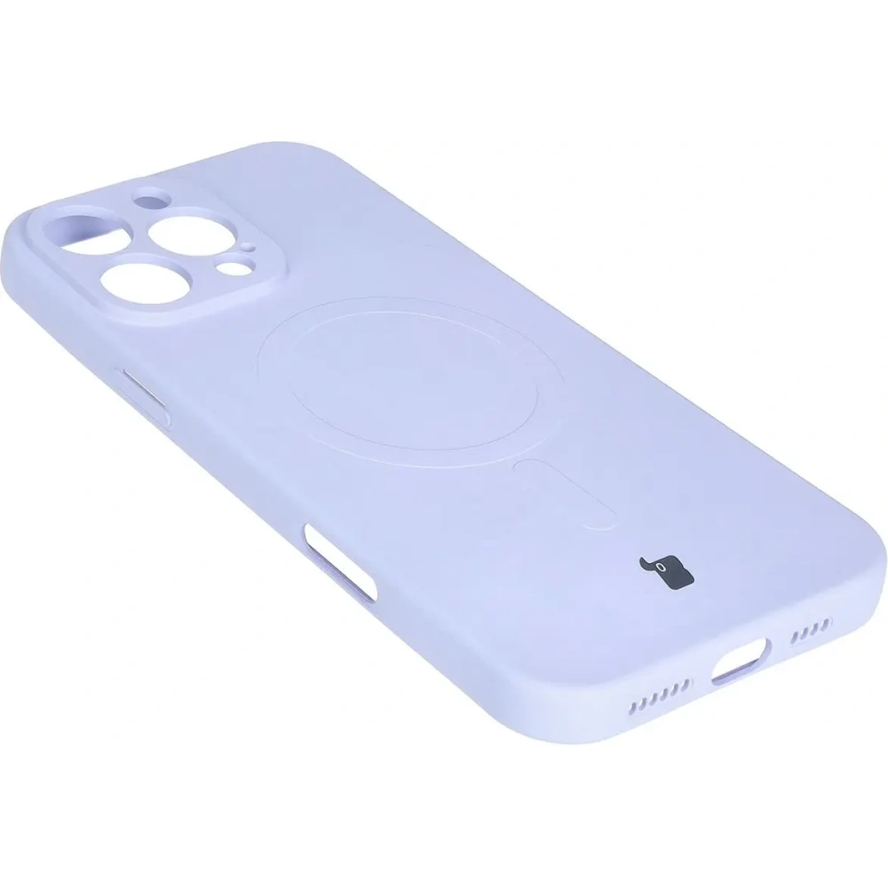 Hurtownia GSM - Silikonowe etui z pierścieniem magnetycznym Bizon Case Silicone Magnetic do Apple iPhone 16 Pro Max jasnofioletowe - BIZ6244 - {ean13} - Hurt
