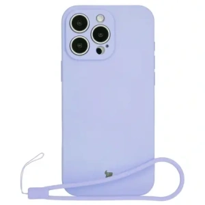 Hurtownia GSM - Silikonové pouzdro s magnetickým kroužkem Bizon Case Silicone Magnetic pro Apple iPhone 16 Pro světle fialové - BIZ6245 - {ean13} - Hurt