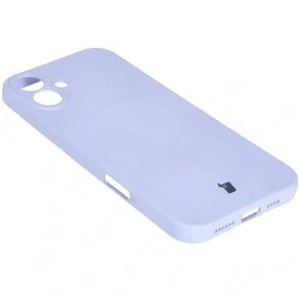 Silikonowe etui z pierścieniem magnetycznym Bizon Case Silicone Magnetic do Apple iPhone 16 jasnofioletowe