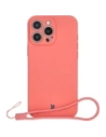 Silikonový kryt s magnetickým kroužkem Bizon Case Silicone Magnetic pro Apple iPhone 16 Pro v barvě špinavě růžové