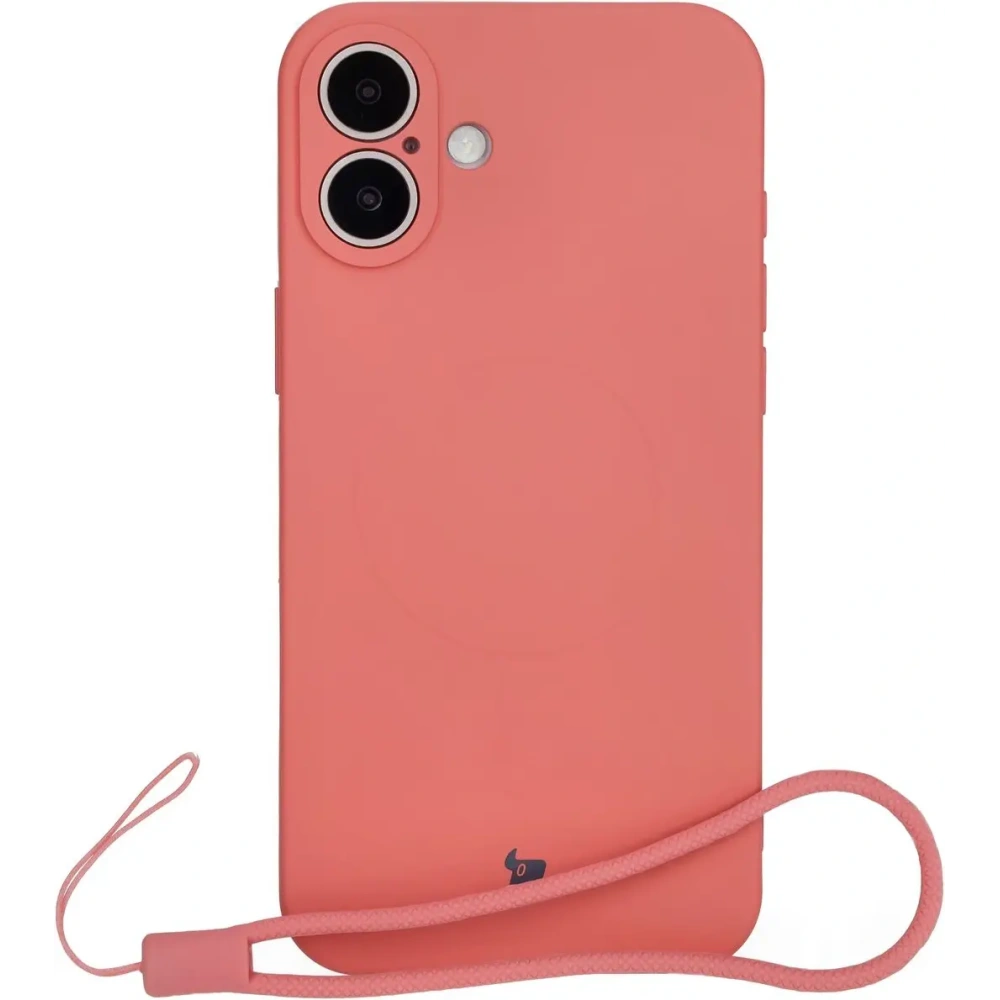Hurtownia GSM - Silikonové pouzdro s magnetickým kroužkem Bizon Case Silicone Magnetic pro Apple iPhone 16 Plus v barvě špinavě růžové - BIZ6251 - {ean13} - Hurt