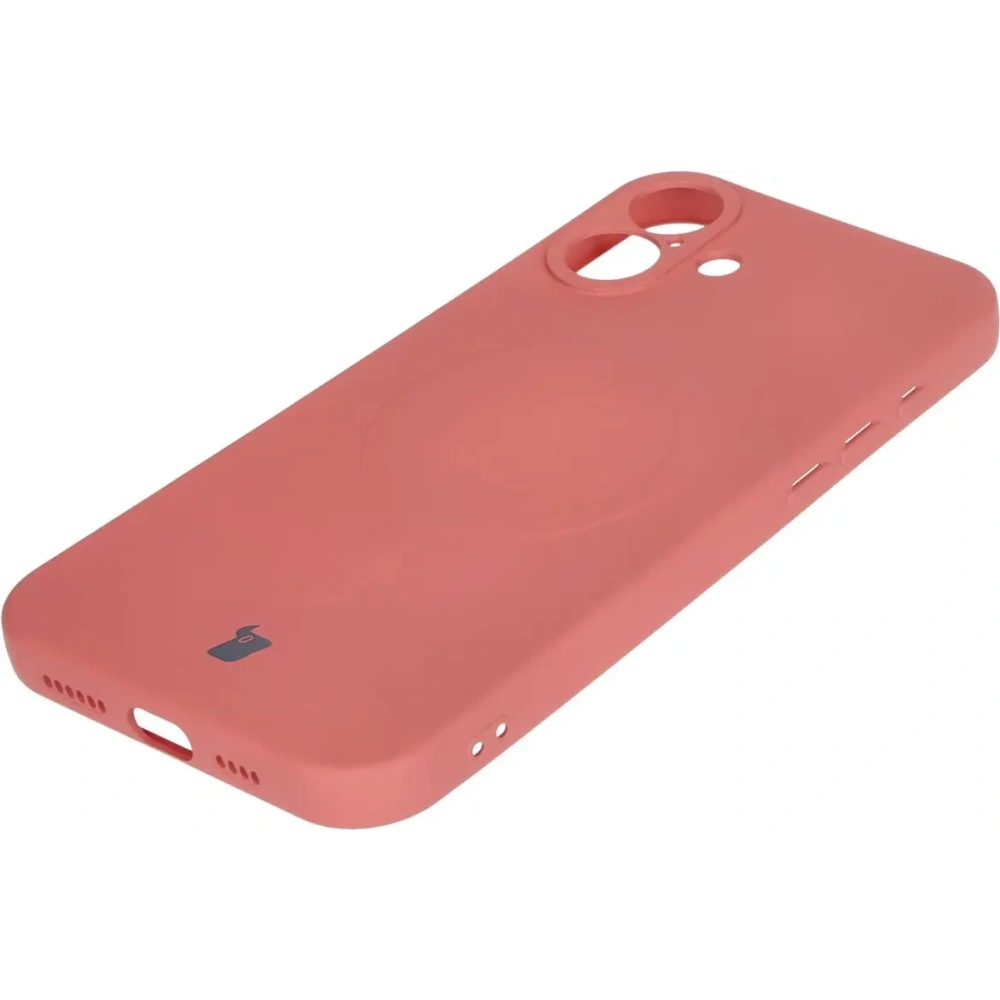 Hurtownia GSM - Silikonové pouzdro s magnetickým kroužkem Bizon Case Silicone Magnetic pro Apple iPhone 16 Plus v barvě špinavě růžové - BIZ6251 - {ean13} - Hurt