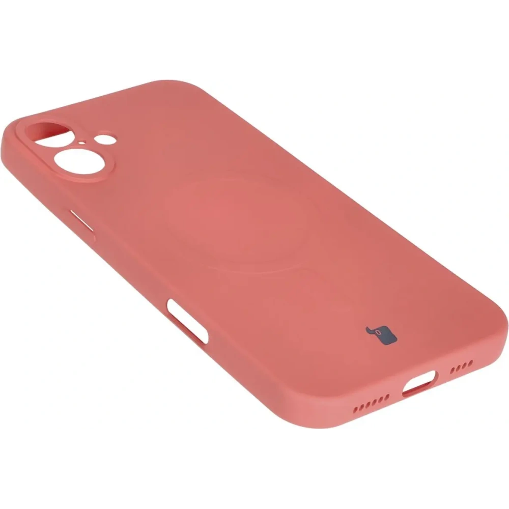 Hurtownia GSM - Silikonové pouzdro s magnetickým kroužkem Bizon Case Silicone Magnetic pro Apple iPhone 16 Plus v barvě špinavě růžové - BIZ6251 - {ean13} - Hurt