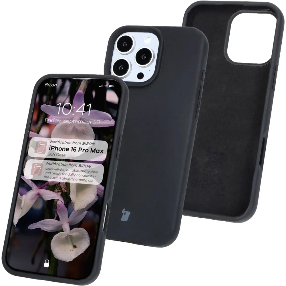 Hurtownia GSM - Bizon Soft Case Apple iPhone 16 Pro Max negru - BIZ6252 - {ean13} - Hurt