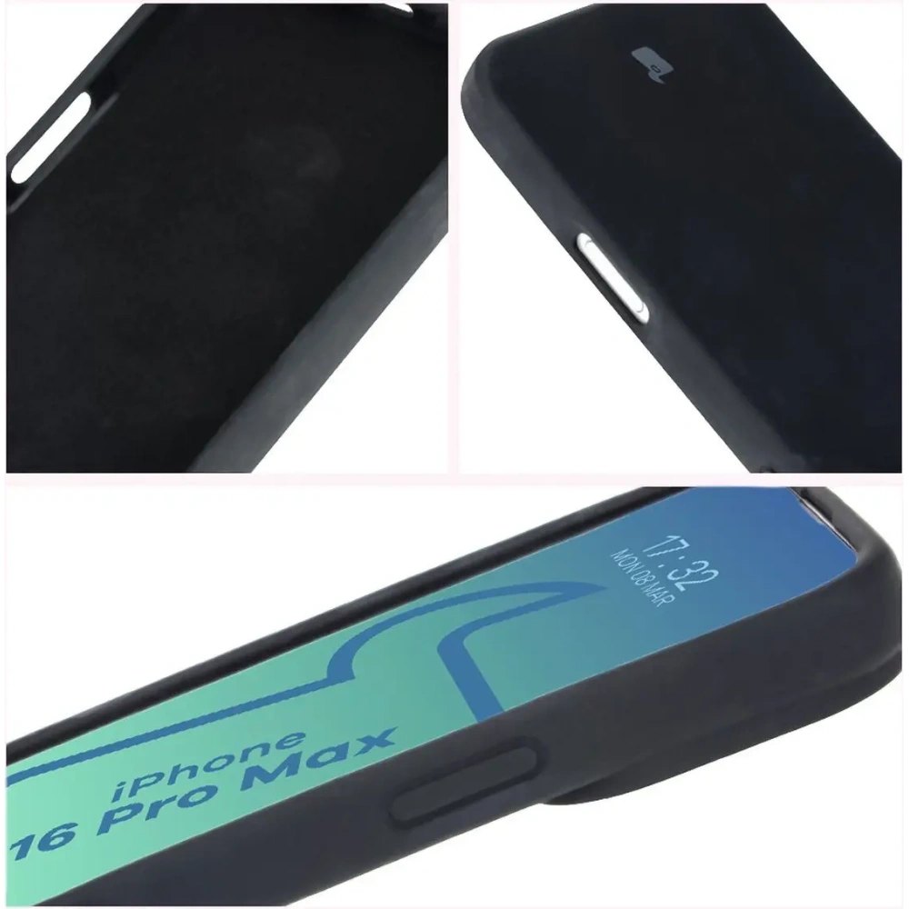 Hurtownia GSM - Bizon Soft Case Apple iPhone 16 Pro Max negru - BIZ6252 - {ean13} - Hurt