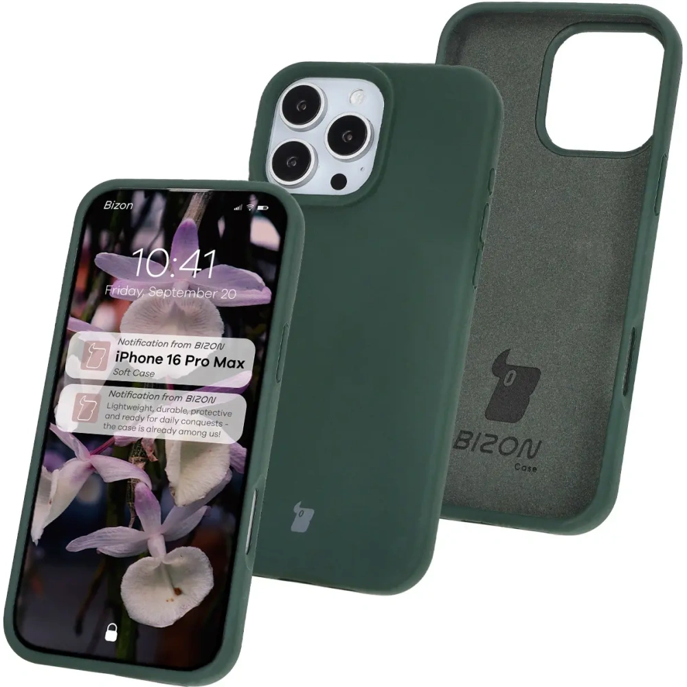 Hurtownia GSM - Bizon Soft Case Apple iPhone 16 Pro Max verde închis - BIZ6254 - {ean13} - Hurt