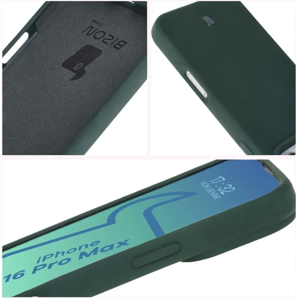 Hurtownia GSM - Bizon Soft Case Apple iPhone 16 Pro Max verde închis - BIZ6254 - {ean13} - Hurt