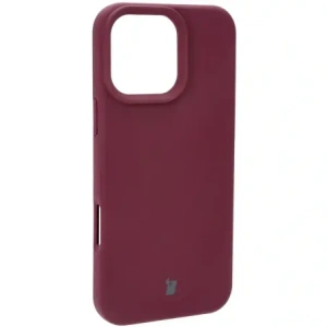 Silikonowe etui Bizon Soft Case do Apple iPhone 16 Pro Max ciemnofioletowe