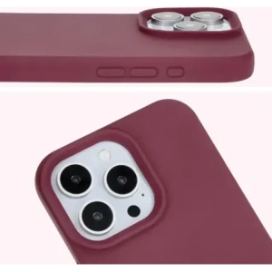Silikonowe etui Bizon Soft Case do Apple iPhone 16 Pro Max ciemnofioletowe