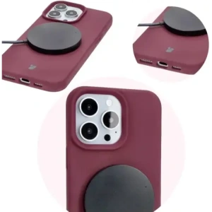 Silikonowe etui Bizon Soft Case do Apple iPhone 16 Pro Max ciemnofioletowe