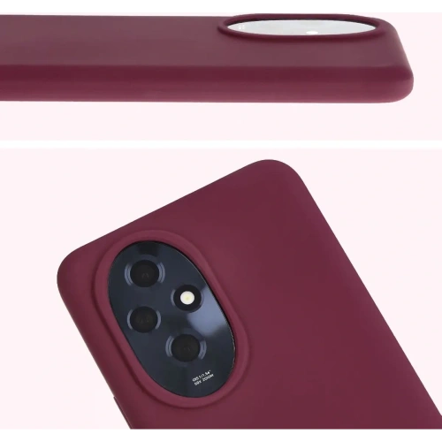 Silikonowe etui Bizon Soft Case do Honor 200 ciemnofioletowe