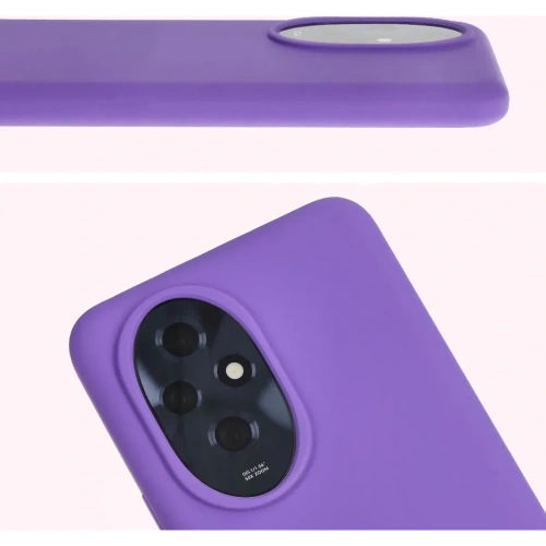 Silikonowe etui Bizon Soft Case do Honor 200 fioletowe