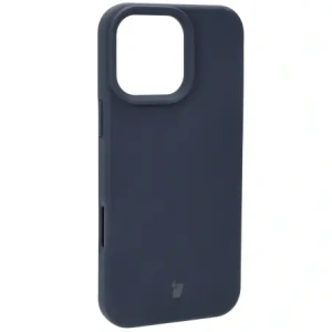 Silikonowe etui Bizon Soft Case do Apple iPhone 16 Pro Max ciemnoniebieskie