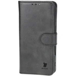 Etui z klapką Bizon Case Pocket do Apple iPhone 16 Pro czarne