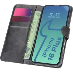 Hurtownia GSM - Etui z klapką Bizon Case Pocket do Apple iPhone 16 Plus černé - BIZ6264 - {ean13} - Hurt
