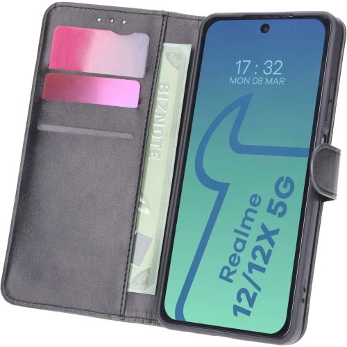 Etui z klapką Bizon Case Pocket do Realme 12 / 12x czarne
