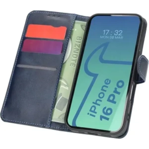 Hurtownia GSM - Etui z klapką Bizon Case Pocket do Apple iPhone 16 Pro tmavě modré - BIZ6266 - {ean13} - Hurt