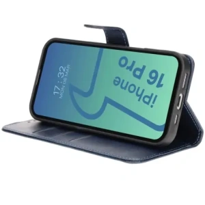 Hurtownia GSM - Etui z klapką Bizon Case Pocket do Apple iPhone 16 Pro tmavě modré - BIZ6266 - {ean13} - Hurt
