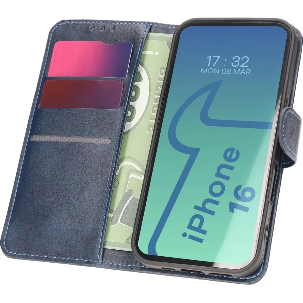 Hurtownia GSM - Bizon Case Pocket Apple iPhone 16 navy blau - BIZ6267 - {ean13} - Hurt
