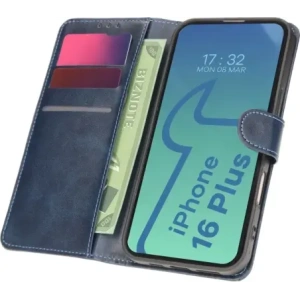 Hurtownia GSM - Etui z klapką Bizon Case Pocket do Apple iPhone 16 Plus tmavě modré - BIZ6268 - {ean13} - Hurt