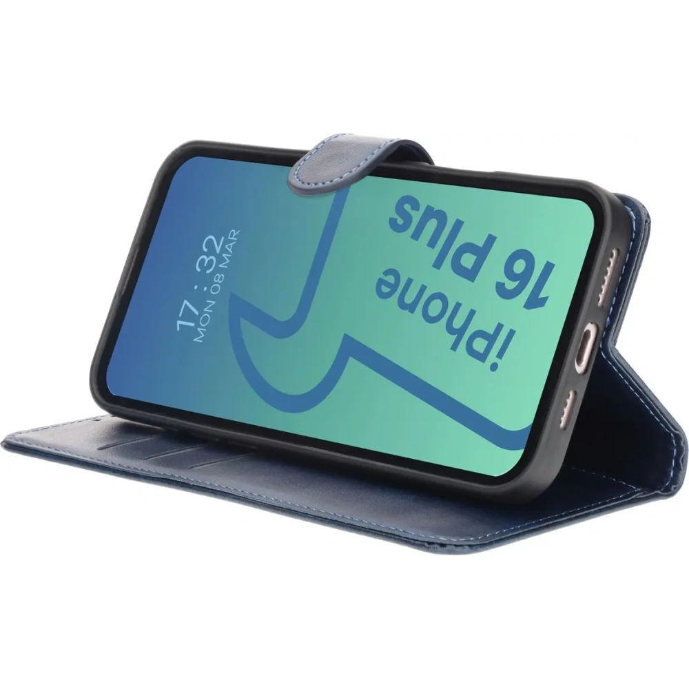 Hurtownia GSM - Etui z klapką Bizon Case Pocket do Apple iPhone 16 Plus tmavě modré - BIZ6268 - {ean13} - Hurt
