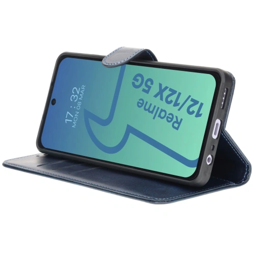 Etui z klapką Bizon Case Pocket do Realme 12 / 12x granatowe