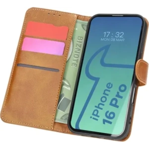 Hurtownia GSM - Etui z klapką Bizon Case Pocket do Apple iPhone 16 Pro hnědé - BIZ6270 - {ean13} - Hurt