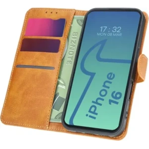 Wholesale Bizon Case Pocket Apple iPhone 16 brown - BIZ6271 - {ean13} - Hurt