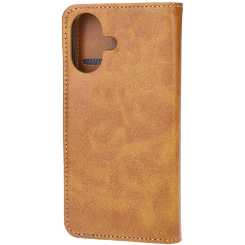 Etui z klapką Bizon Case Pocket do Apple iPhone 16 brązowe