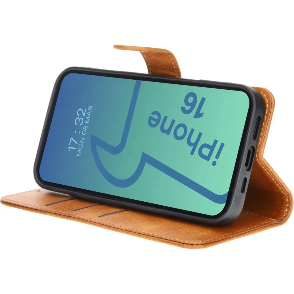 Wholesale Bizon Case Pocket Apple iPhone 16 brown - BIZ6271 - {ean13} - Hurt