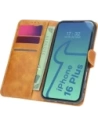 Bizon Case Pocket Apple iPhone 16 Plus braun