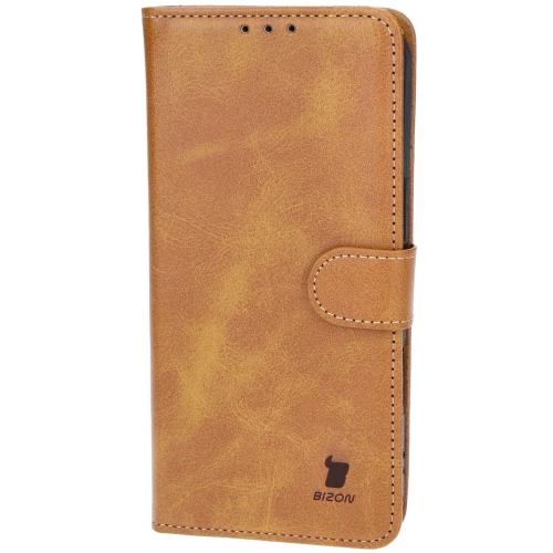 Etui z klapką Bizon Case Pocket do Apple iPhone 16 Plus brązowe