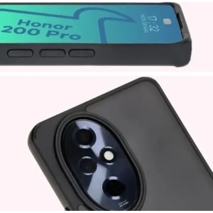 Hurtownia GSM - Etui s držákem na prst Bizon Case Hybrid Ring pro Honor 200 Pro kouřové s černým rámečkem - BIZ6274 - {ean13} - Hurt
