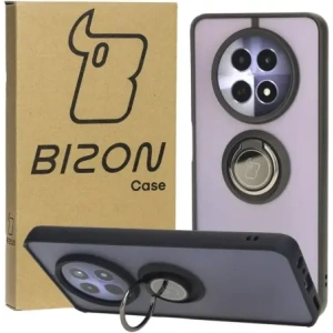 Hurtownia GSM - Etui s úchytem na prst Bizon Case Hybrid Ring pro Realme 12 / 12x kouřové s černým rámečkem - BIZ6275 - {ean13} - Hurt