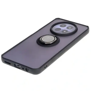 Hurtownia GSM - Etui z uchwytem na palec Bizon Case Hybrid Ring do Realme 12 / 12x przydymione z czarną ramką - BIZ6275 - {ean13} - Hurt