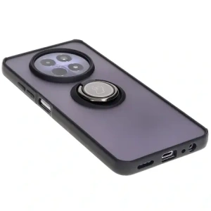 Hurtownia GSM - Etui z uchwytem na palec Bizon Case Hybrid Ring do Realme 12 / 12x przydymione z czarną ramką - BIZ6275 - {ean13} - Hurt
