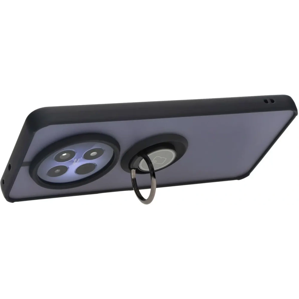 Hurtownia GSM - Etui s úchytem na prst Bizon Case Hybrid Ring pro Realme 12 / 12x kouřové s černým rámečkem - BIZ6275 - {ean13} - Hurt