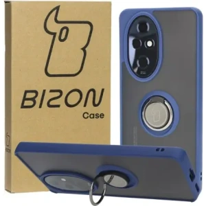 Hurtownia GSM - Pouzdro s úchytem na prst Bizon Case Hybrid Ring pro Honor 200 Pro kouřové s modrým rámečkem - BIZ6276 - {ean13} - Hurt