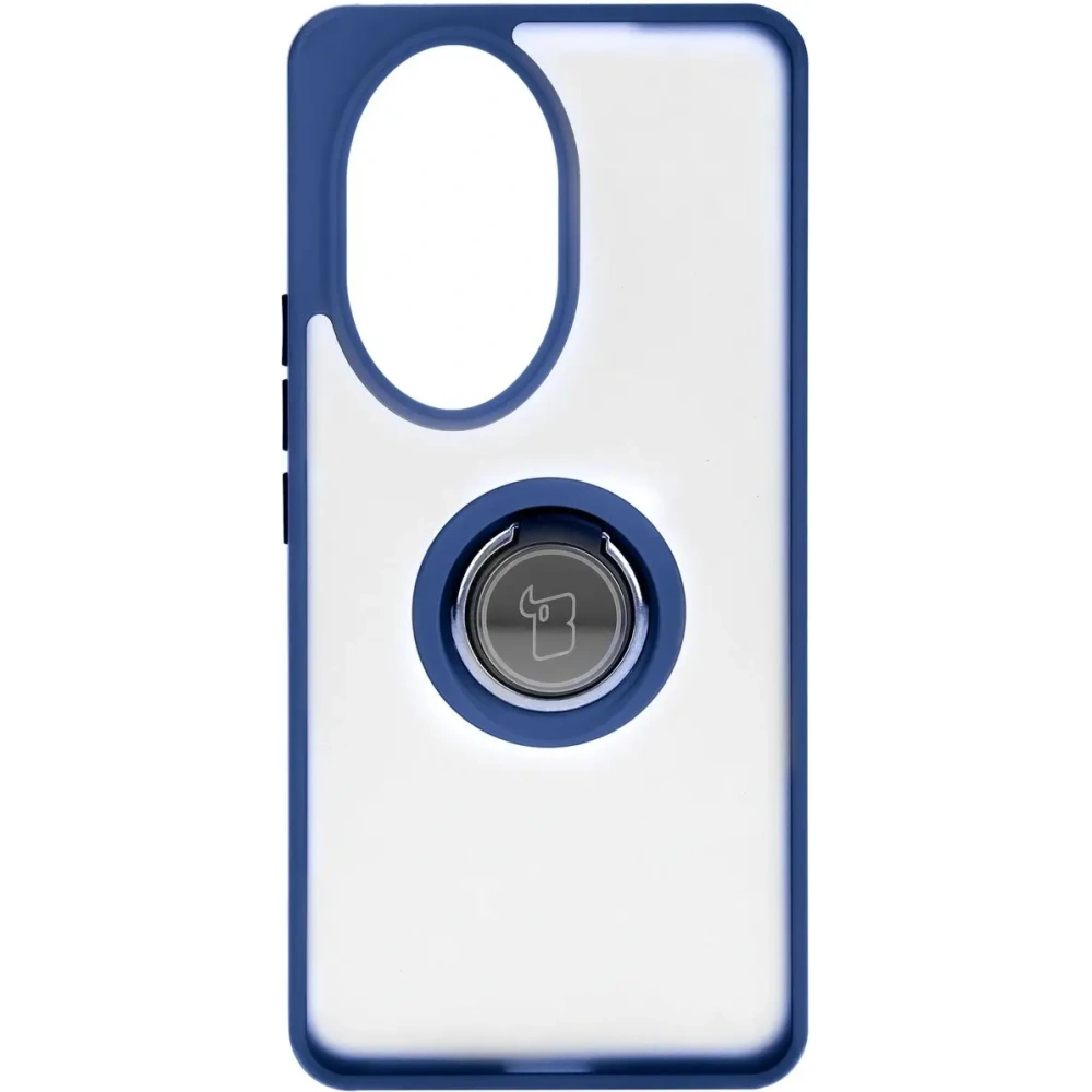 Hurtownia GSM - Etui z uchwytem na palec Bizon Case Hybrid Ring do Honor 200 Pro przydymione z granatową ramką - BIZ6276 - {ean13} - Hurt