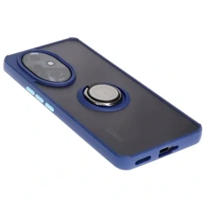 Hurtownia GSM - Pouzdro s úchytem na prst Bizon Case Hybrid Ring pro Honor 200 Pro kouřové s modrým rámečkem - BIZ6276 - {ean13} - Hurt