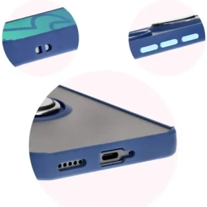 Hurtownia GSM - Pouzdro s úchytem na prst Bizon Case Hybrid Ring pro Honor 200 Pro kouřové s modrým rámečkem - BIZ6276 - {ean13} - Hurt