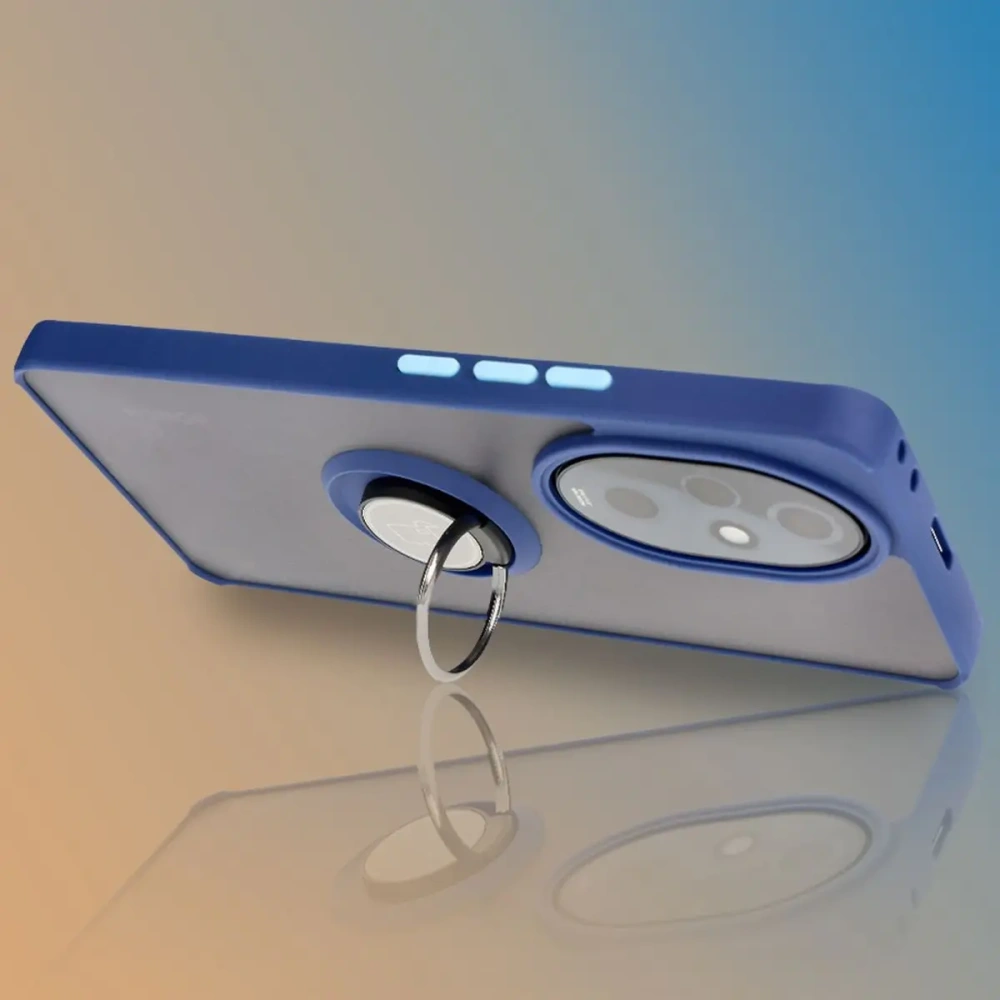 Wholesale Bizon Case Hybrid Ring Honor 200 Pro smoky with a navy blue frame - BIZ6276 - {ean13} - Hurt