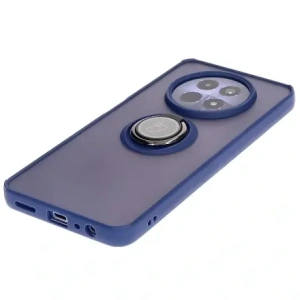 Hurtownia GSM - Etui z uchwytem na palec Bizon Case Hybrid Ring do Realme 12 / 12x przydymione z granatową ramką - BIZ6277 - {ean13} - Hurt
