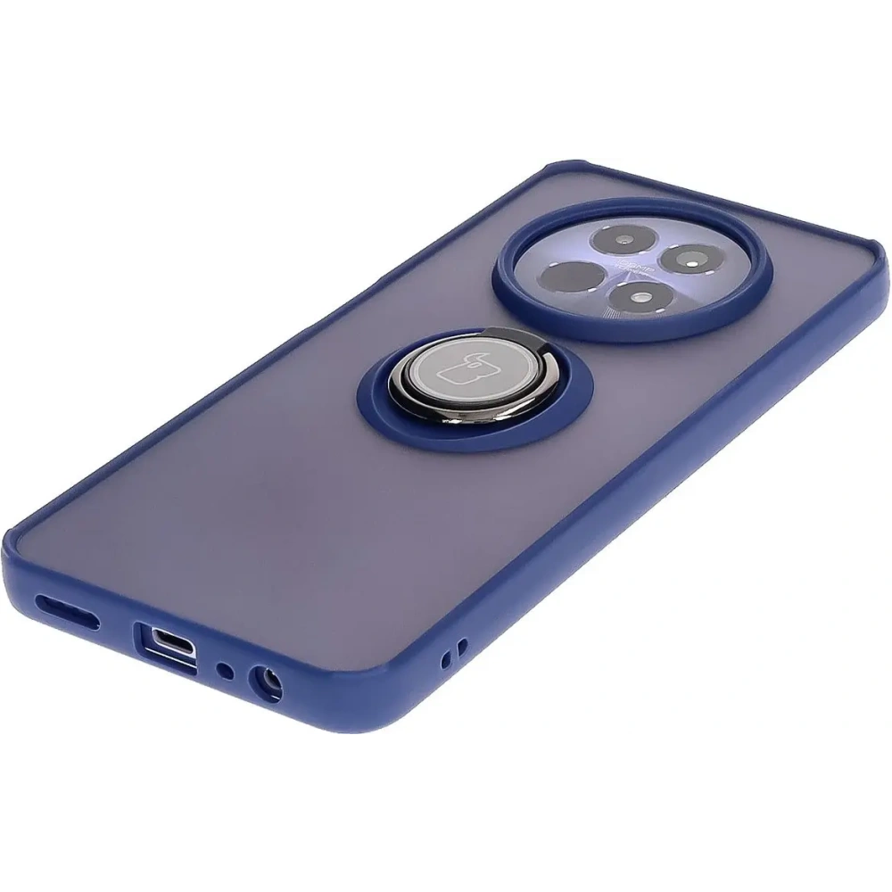 Hurtownia GSM - Bizon Case Hybrid Ring Realme 12 / 12x füstös színű, tengerészkék kerettel - BIZ6277 - {ean13} - Hurt