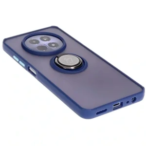 Hurtownia GSM - Etui z uchwytem na palec Bizon Case Hybrid Ring do Realme 12 / 12x przydymione z granatową ramką - BIZ6277 - {ean13} - Hurt