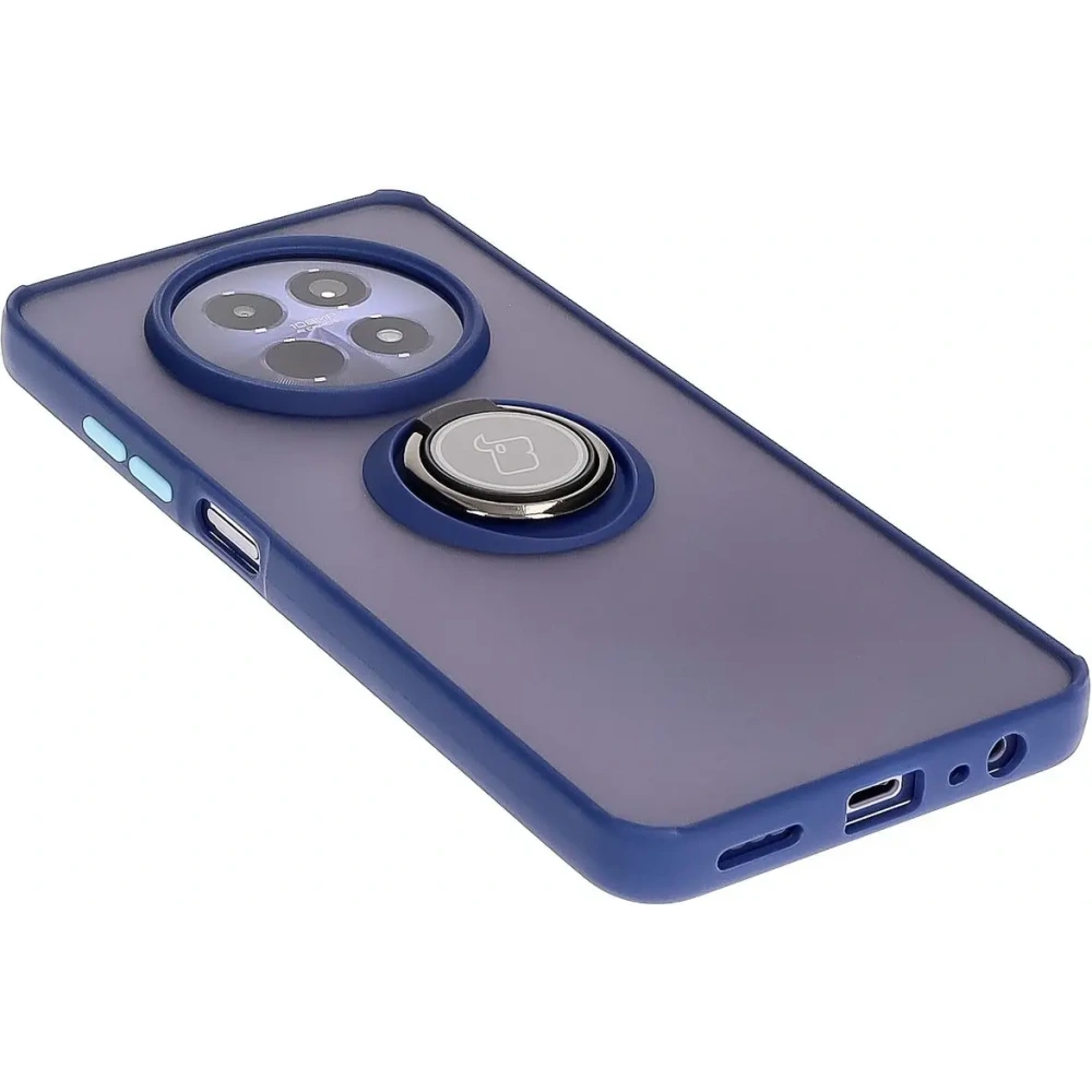 Hurtownia GSM - Bizon Case Hybrid Ring Realme 12 / 12x füstös színű, tengerészkék kerettel - BIZ6277 - {ean13} - Hurt