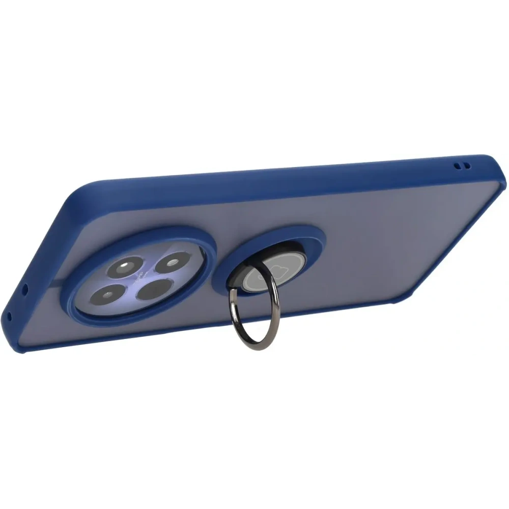 Wholesale Bizon Case Hybrid Ring Realme 12 / 12x smoky with a navy blue frame - BIZ6277 - {ean13} - Hurt