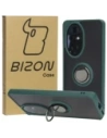 Hurtownia GSM - Etui z uchwytem na palec Bizon Case Hybrid Ring do Honor 200 Pro przydymione z ciemnozieloną ramką - BIZ6278 - {ean13} - Hurt