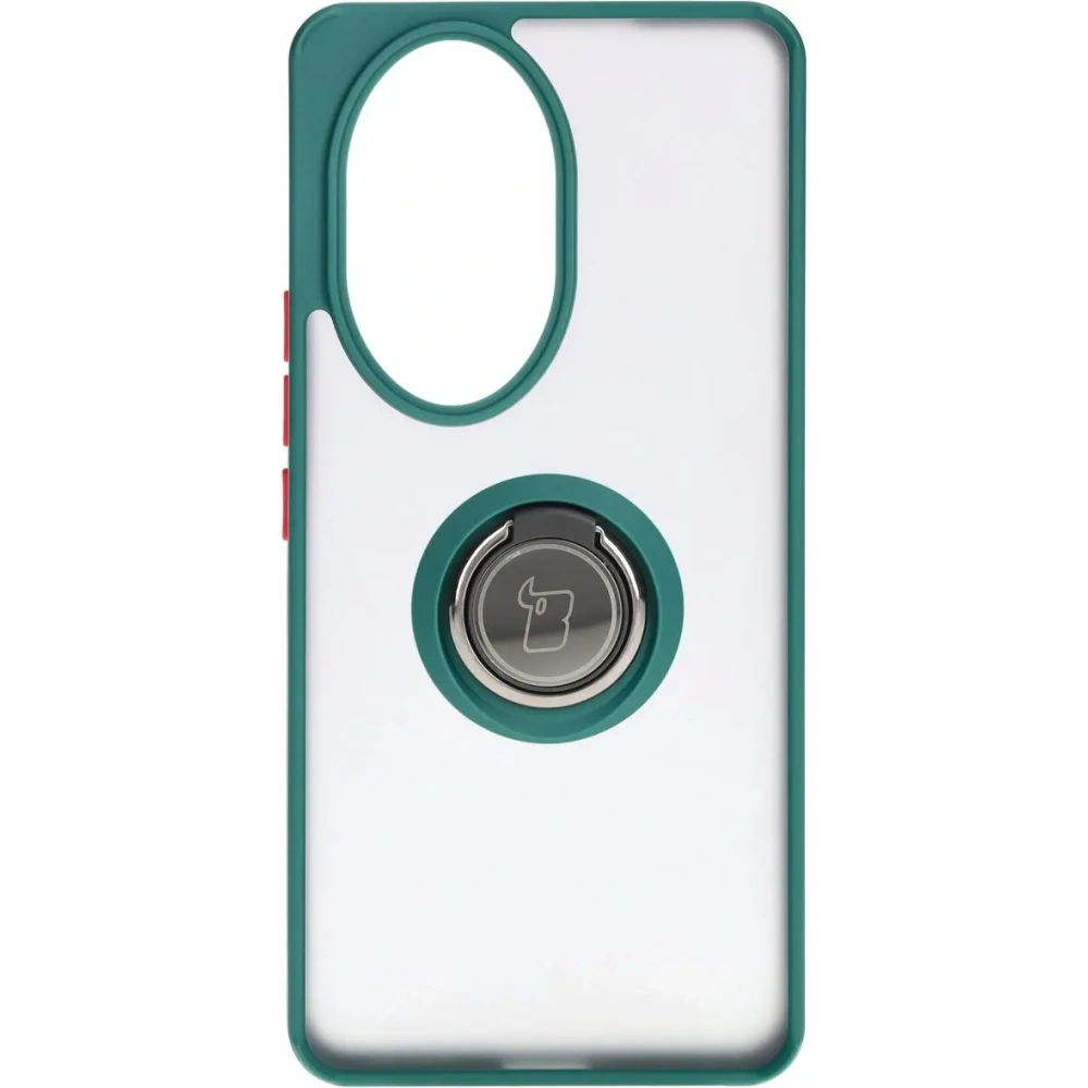 Hurtownia GSM - Etui z uchwytem na palec Bizon Case Hybrid Ring do Honor 200 Pro przydymione z ciemnozieloną ramką - BIZ6278 - {ean13} - Hurt