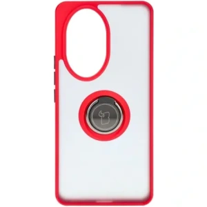 Hurtownia GSM - Pouzdro s úchopem na prst Bizon Case Hybrid Ring pro Honor 200 Pro kouřové s červeným rámem - BIZ6280 - {ean13} - Hurt
